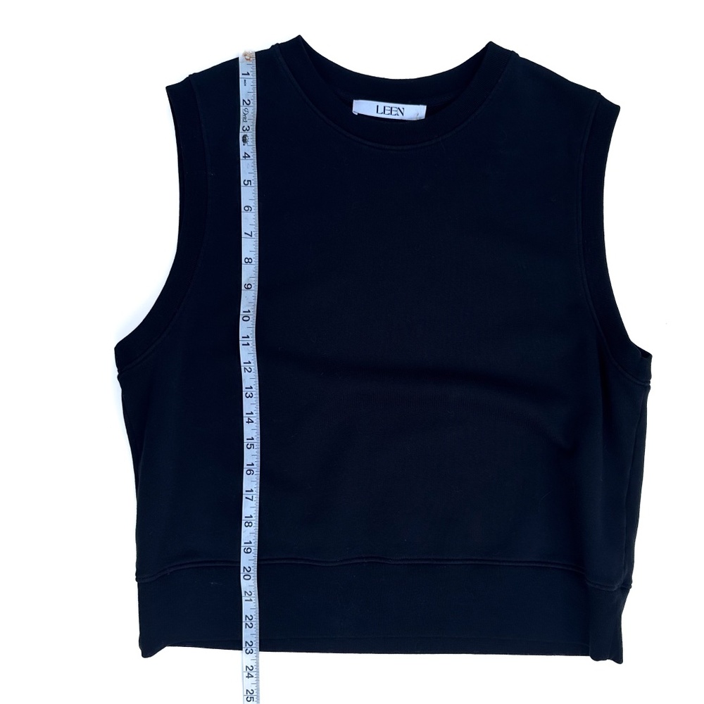 Leen Sheridan Oiron Terry Vest in Black Organic Cotton - Size large - Picture 6 of 8
